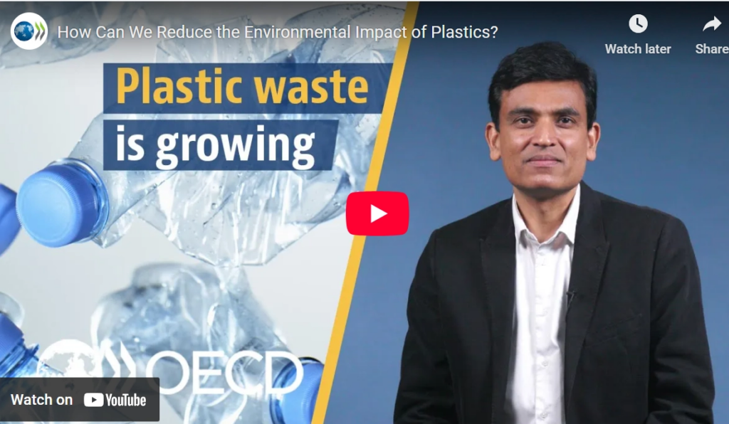 OECD曾報導過，2019的塑膠廢棄物總重有35K的艾菲爾鐵塔。在這樣的現實面下，再生塑膠的循環利用更為重要。